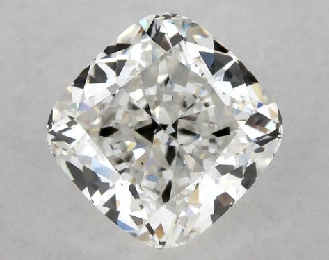 GIA 0.53 Carat H-VS2 Ideal Cut Cushion Modified Natural Diamond